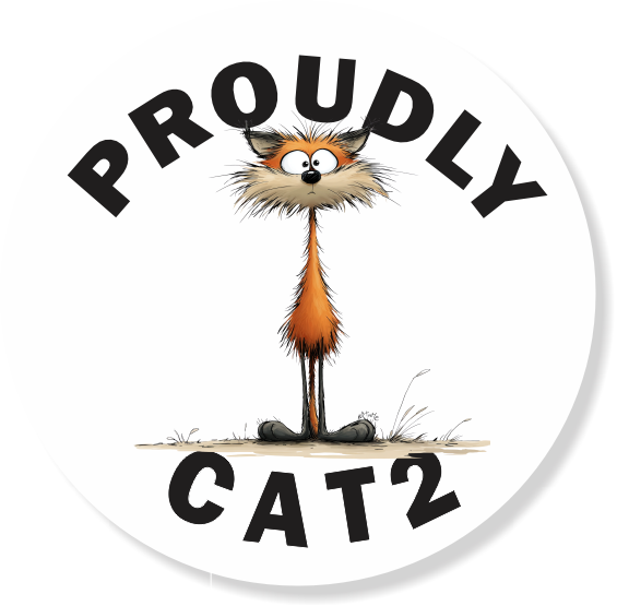 PROUDLY CAT# Sticker