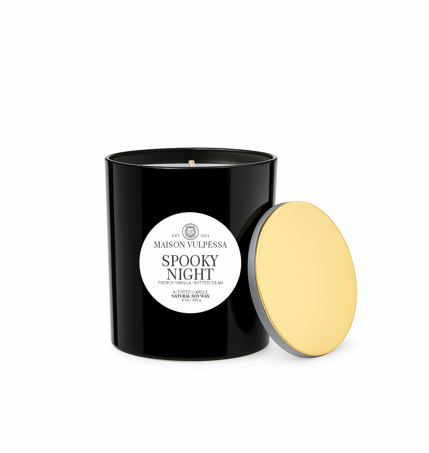 Spooky Night Candle + Lid